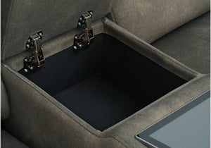 Tech Sofa 3 Seater Power Headrest/Recliner with Console