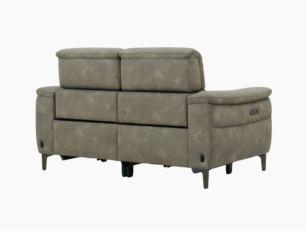 Tech Sofa 2 Seater Telescopic Power Headrest/Recliner
