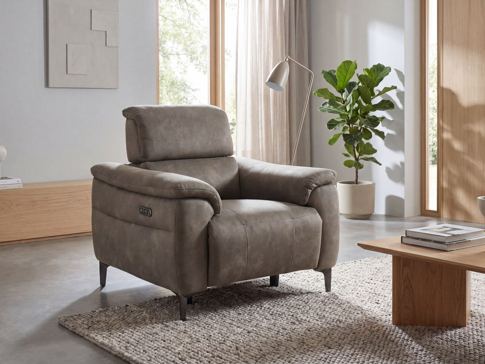 Tech Sofa Armchair Power Headrest/Recliner