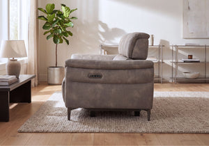 Tech Sofa 2 Seater Telescopic Power Headrest/Recliner