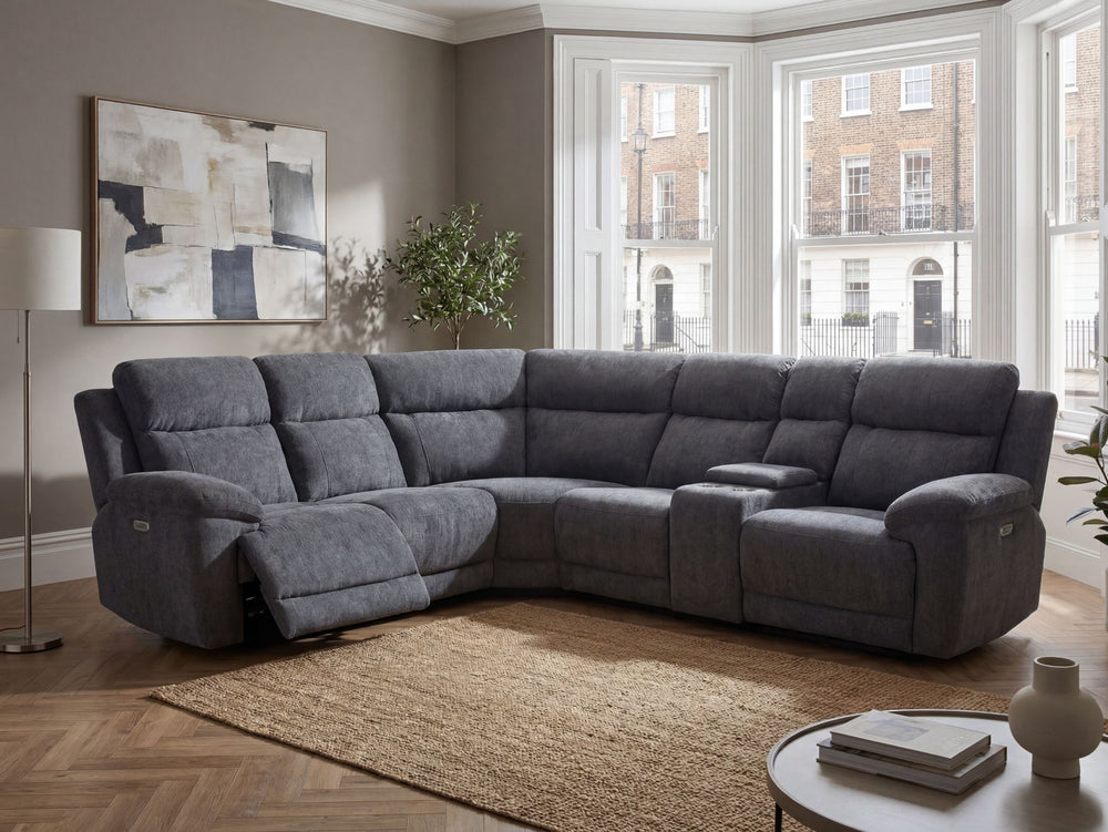 Chloe 2 Corner 2 Power Recliner Sofa with Console