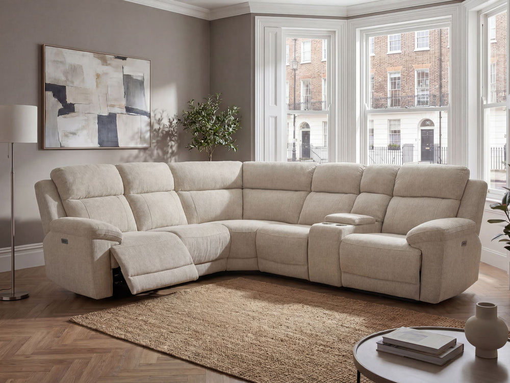 Chloe 2 Corner 2 Power Recliner Sofa with Console