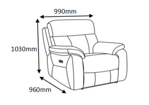 Hunter Chair Power Recliner with Power Headrest