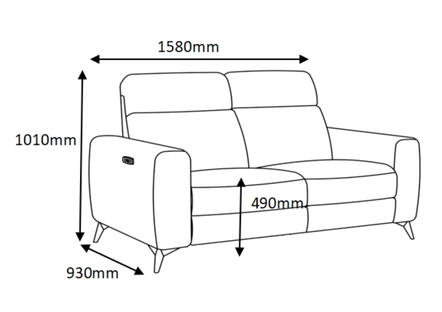 Finch 2-Seater Power Recliner Sofa
