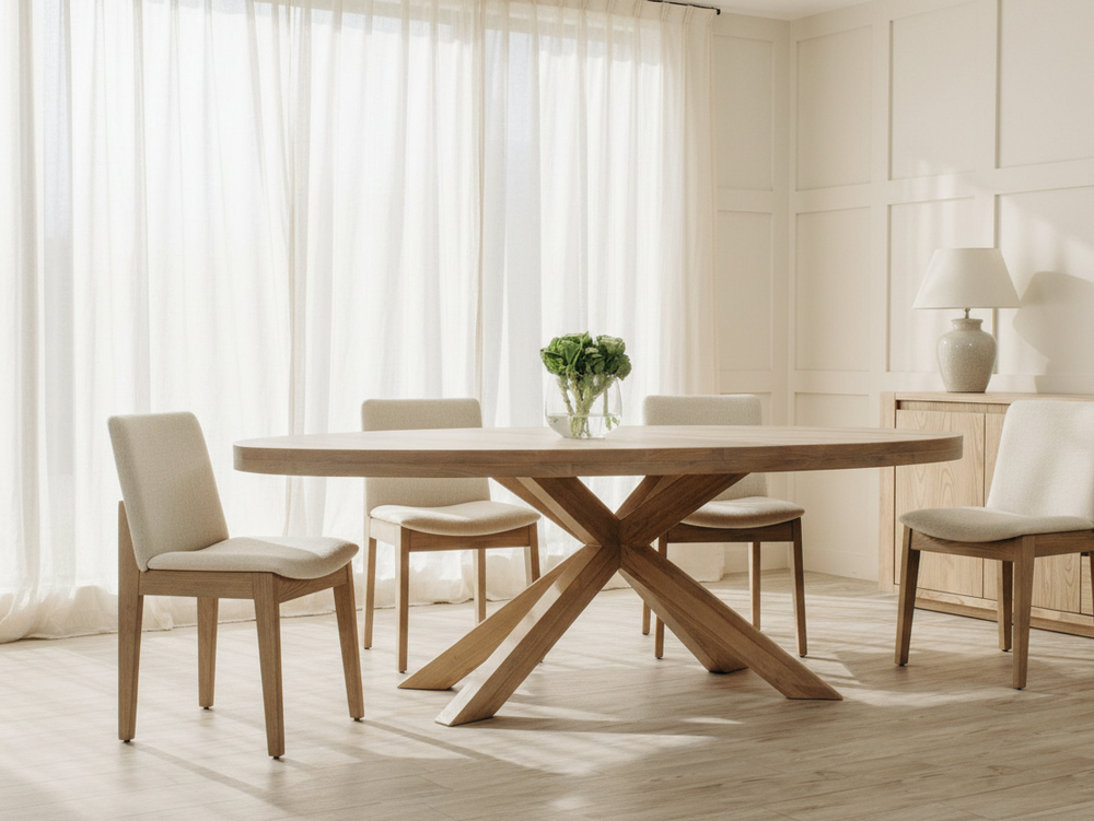 Falcon Dining Table and 4 Falcon Dining Chairs Set