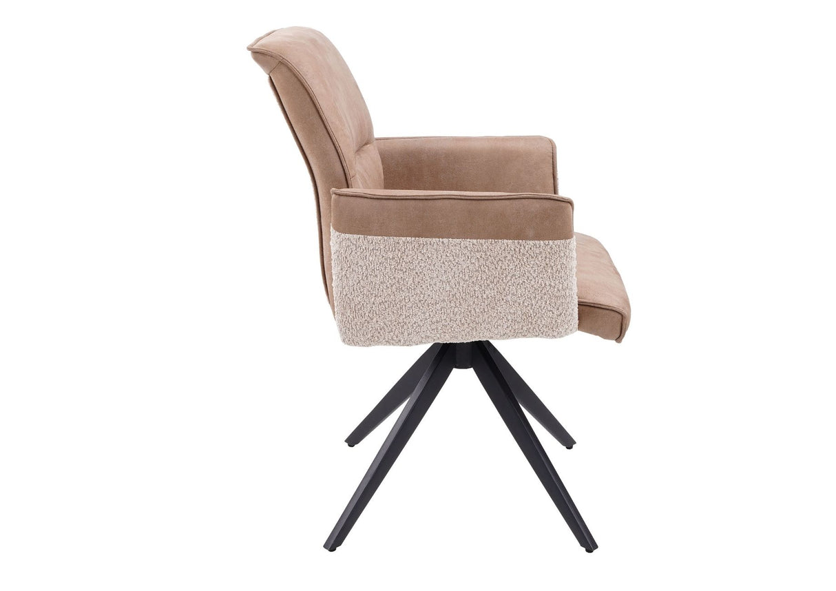 Nora 360° Auto-Return Swivel Dining Chair