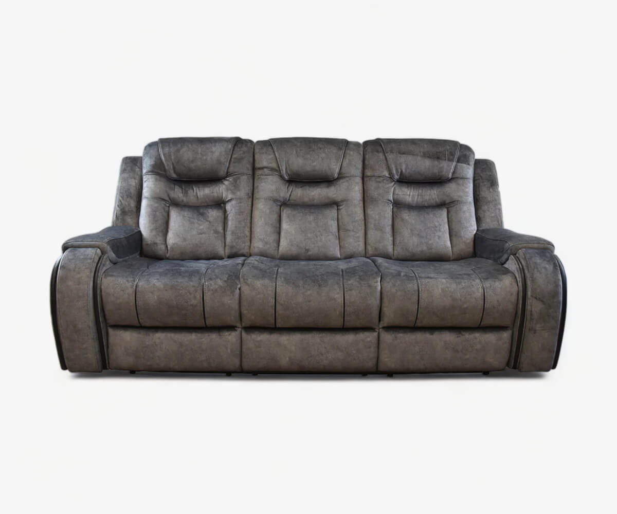Rio 3 Seater Sofa with Power Recliners & Cupholder