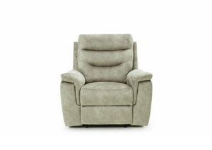 Rome Recliner Chair with USB - Marble Charcoal Grey