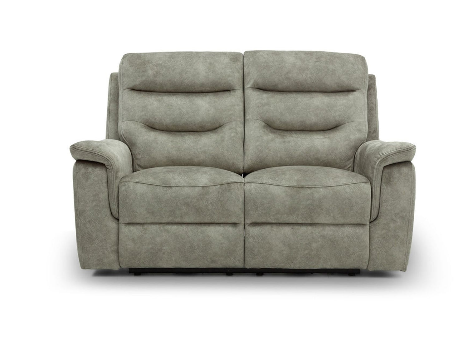 Rome 2 Seater Recliner Sofa with USB - Marble Charcoal Grey