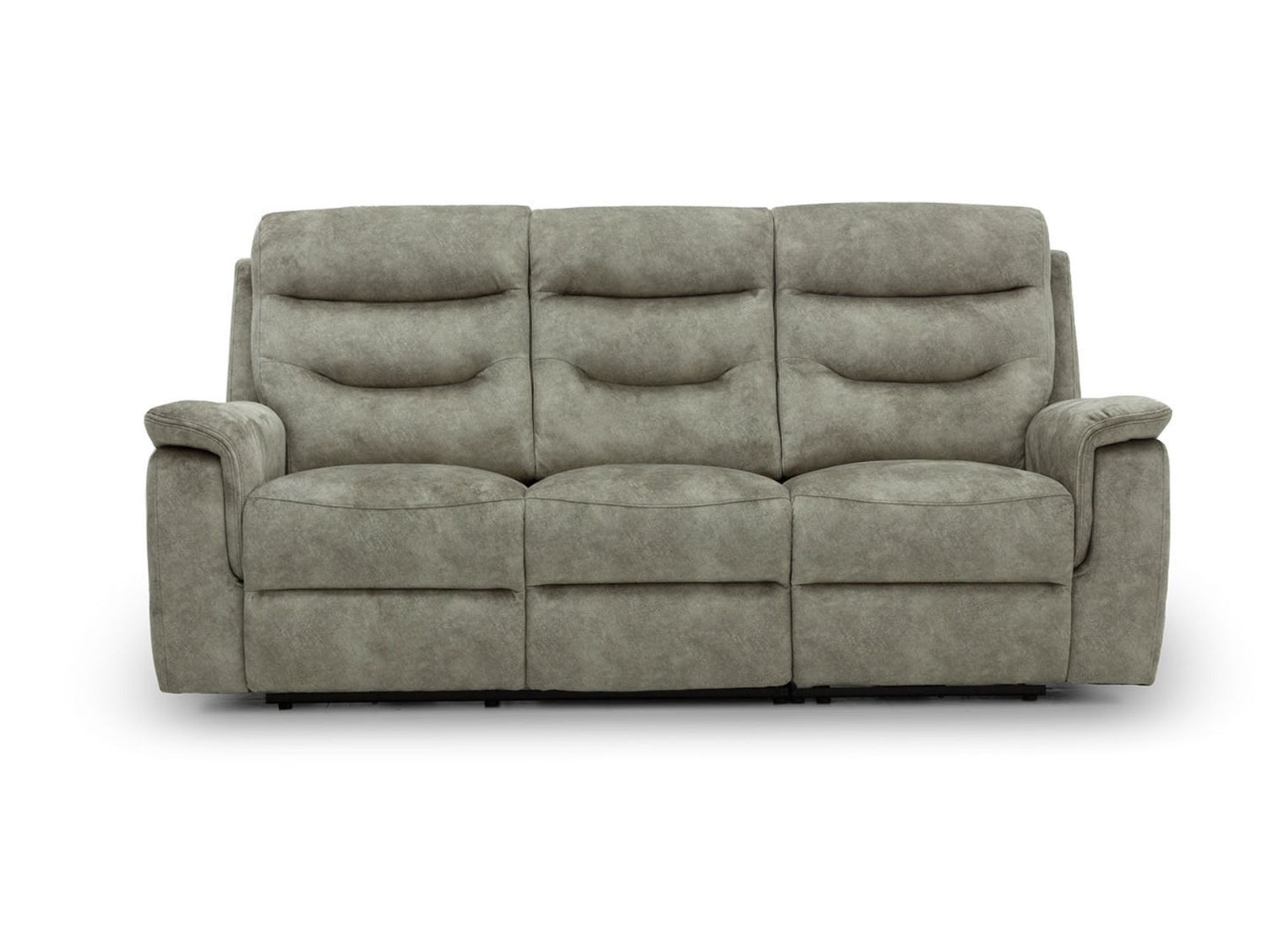 Rome 3 Seater Recliner Sofa with USB - Marble Charcoal Grey