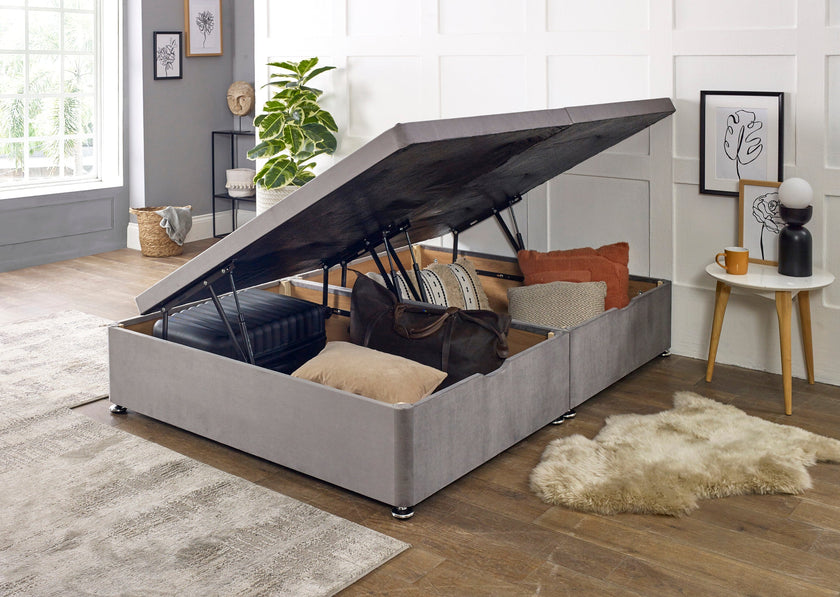 William Night Side Lift Ottoman Storage Divan Bed Base