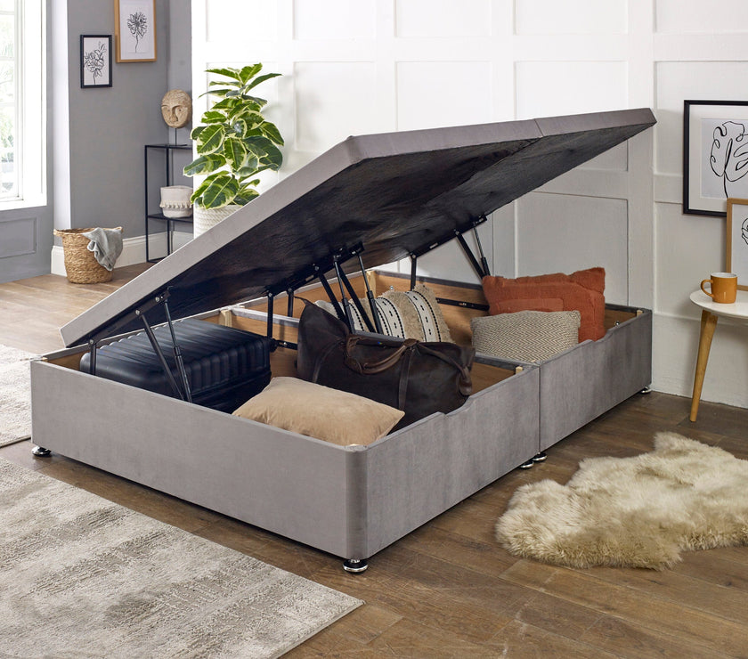 William Night Side Lift Ottoman Storage Divan Bed Base