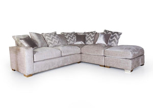 Sahara - Pillow Back Corner Sofa with footstool