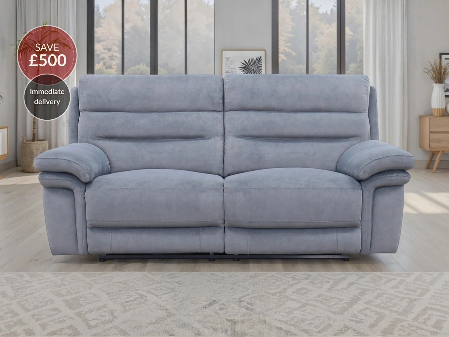 Brisbane 3 Seater Power Recliner with Power Headrests