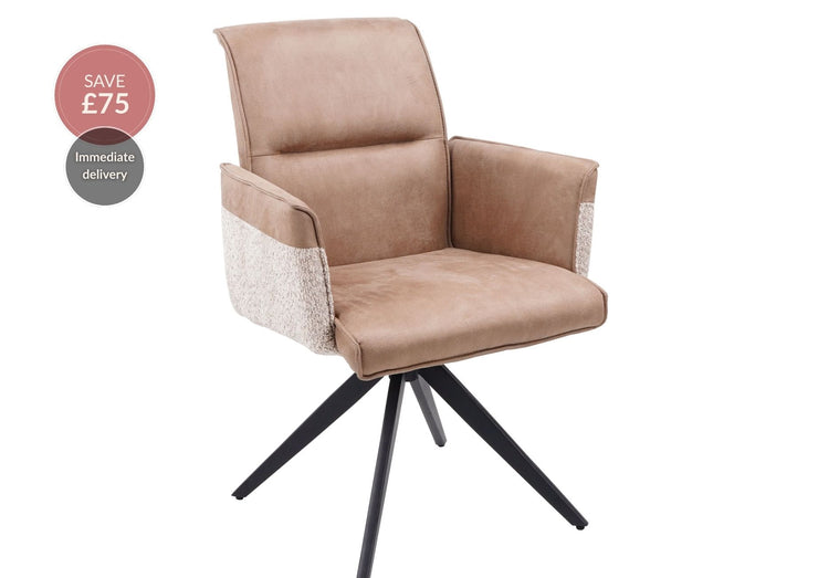 Nora 360° Auto-Return Swivel Dining Chair