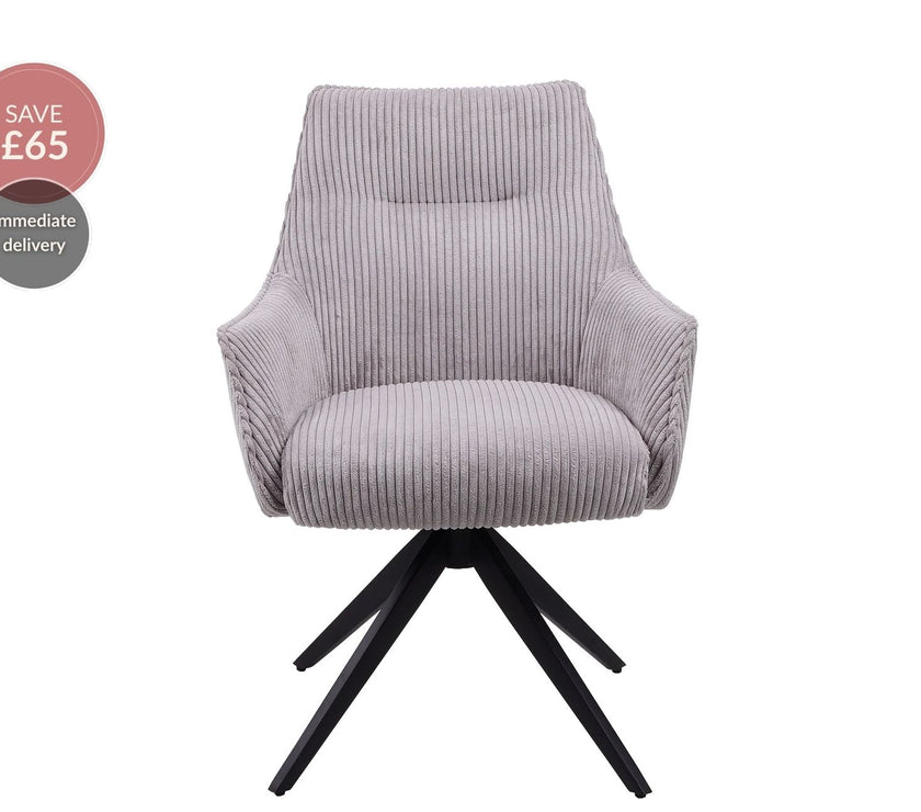 Bianca 360° Auto-Return Swivel Dining Chair