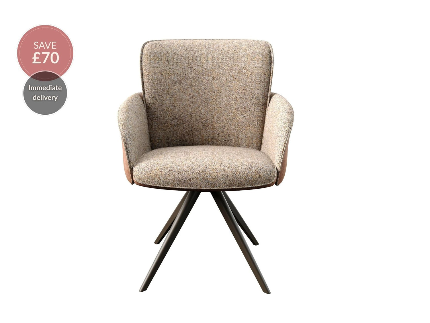 Rosso 360° Auto-Return Swivel Dining Chair