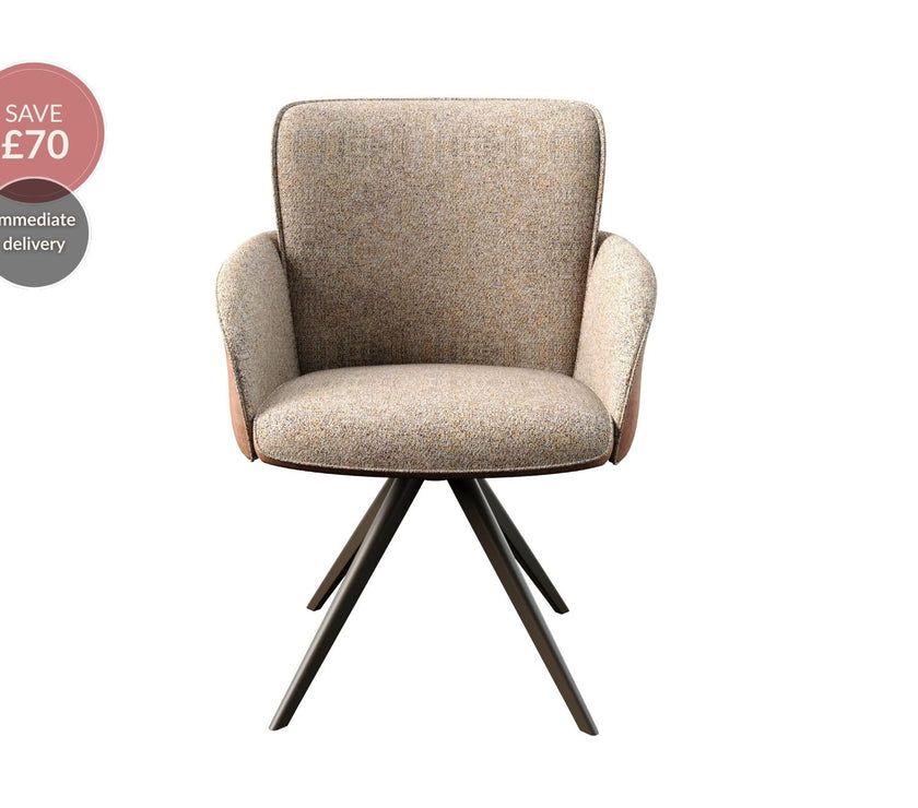 Rosso 360° Auto-Return Swivel Dining Chair