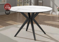 Lago Round Ceramic Dining Table