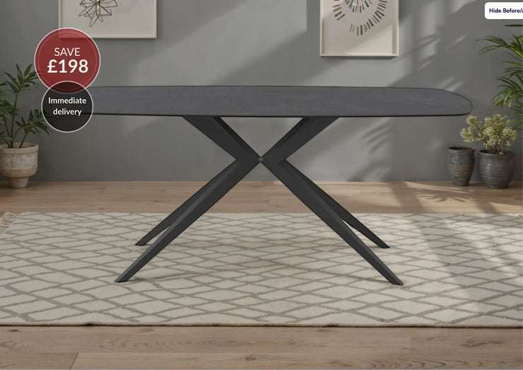 Lago Rectangle Ceramic Dining Table