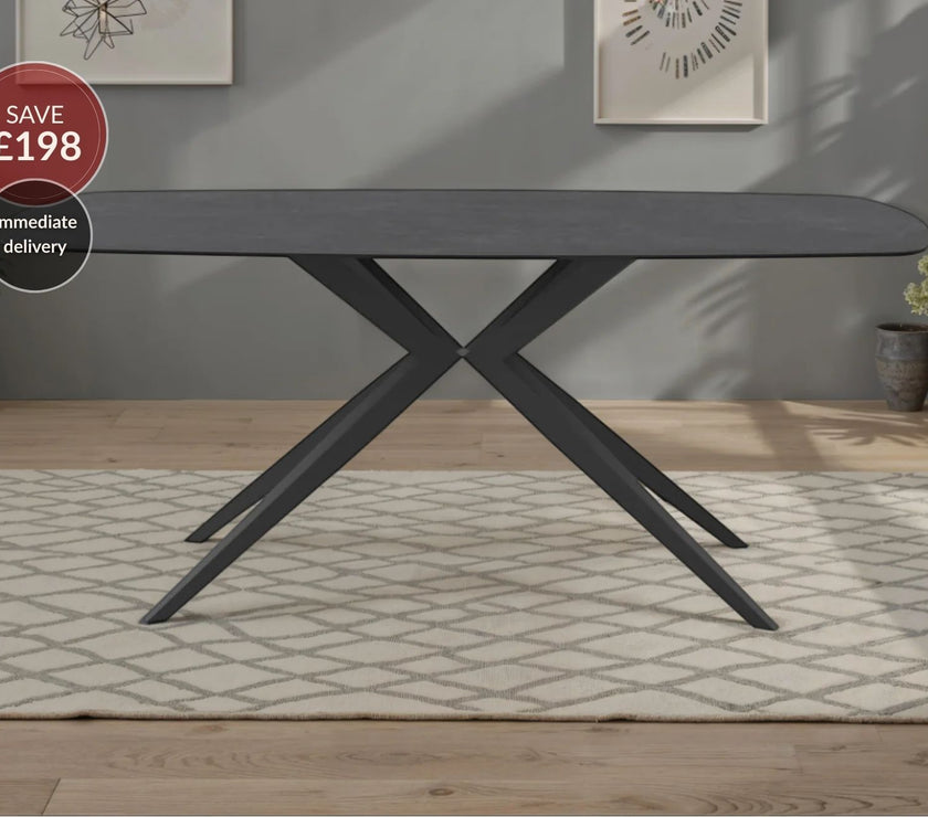 Lago Rectangle Ceramic Dining Table