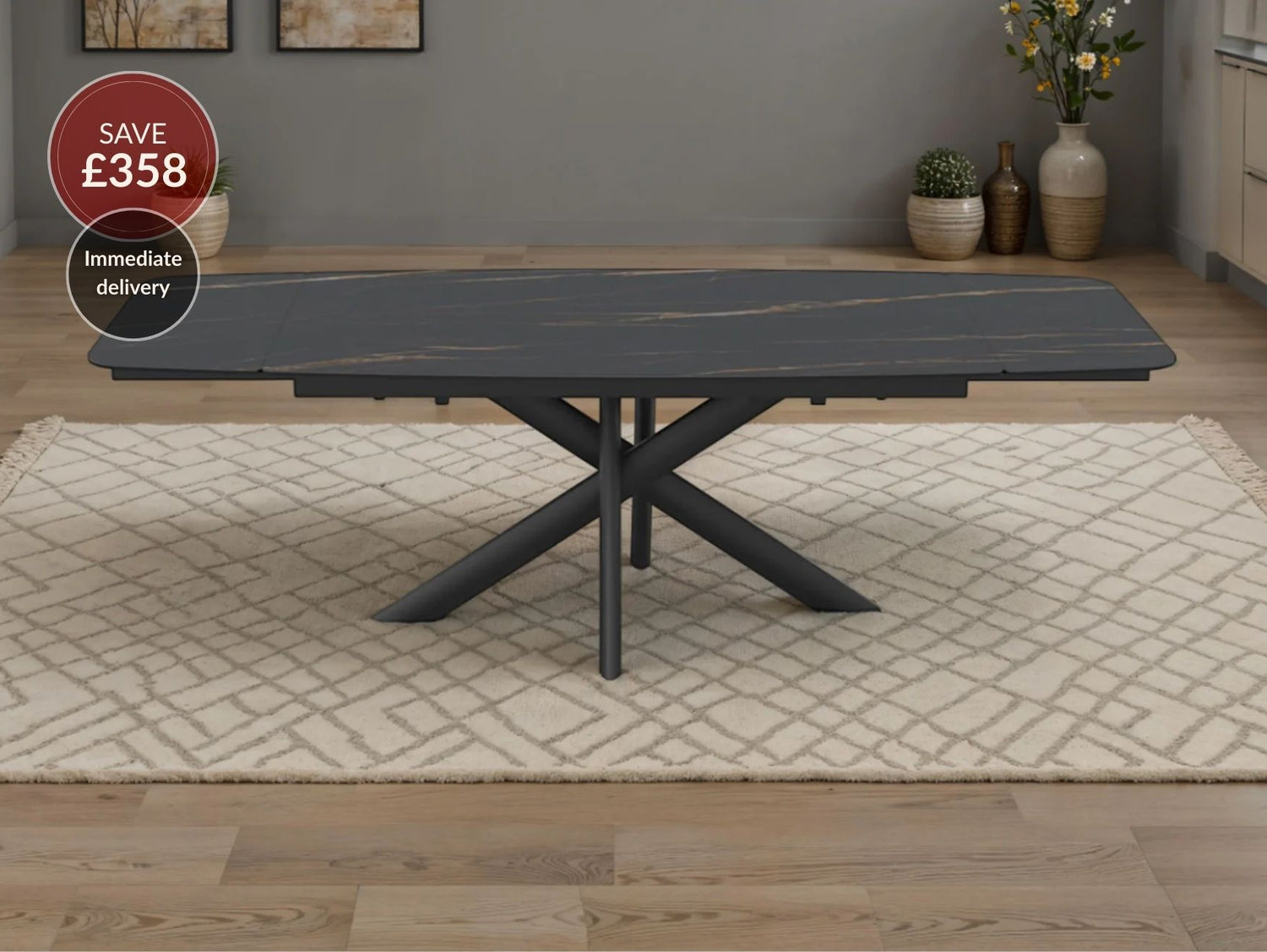 Acropolis Ceramic Extendable Dining Table