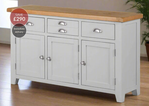 Wexford American Oak Sideboard with 3 Doors and 3 Drawers