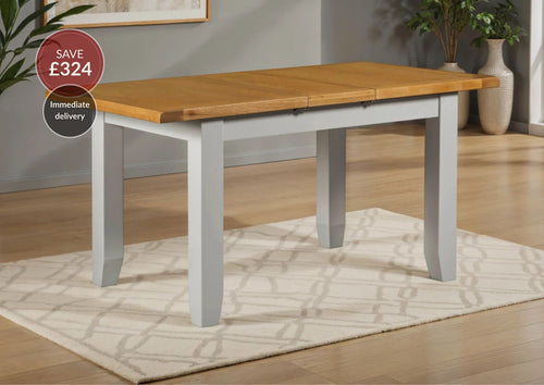 Wexford American Oak Solid Wood Small Extendable Dining Table