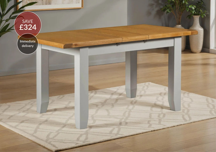 Wexford American Oak Solid Wood Small Extendable Dining Table