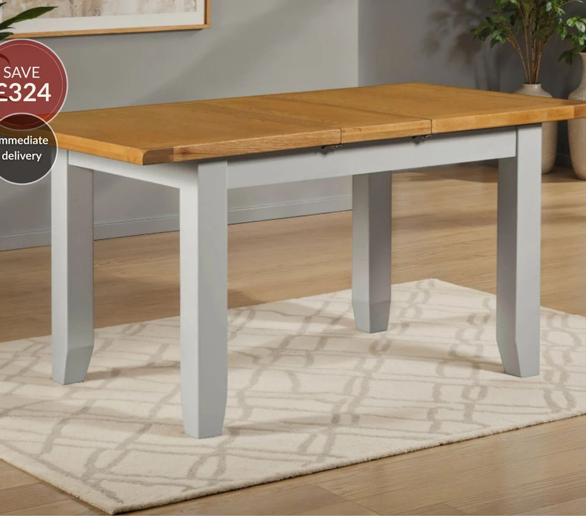 Wexford American Oak Solid Wood Small Extendable Dining Table