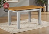 Wexford American Oak Solid Wood Small Extendable Dining Table