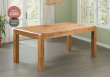 Milan Oak Dining Table 180x90cm