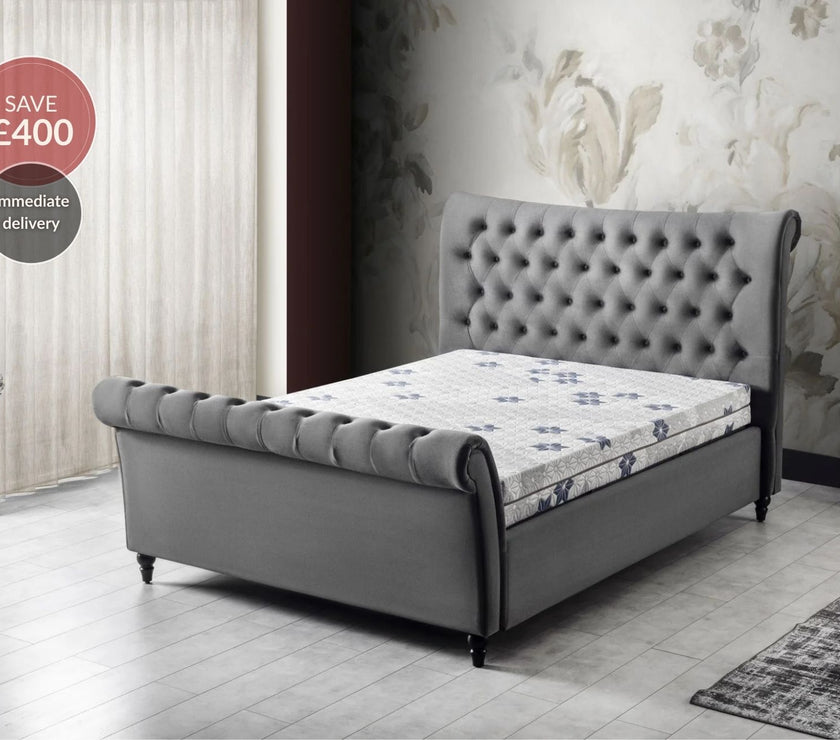 St Tropez Double Size Ottoman Bed Frame