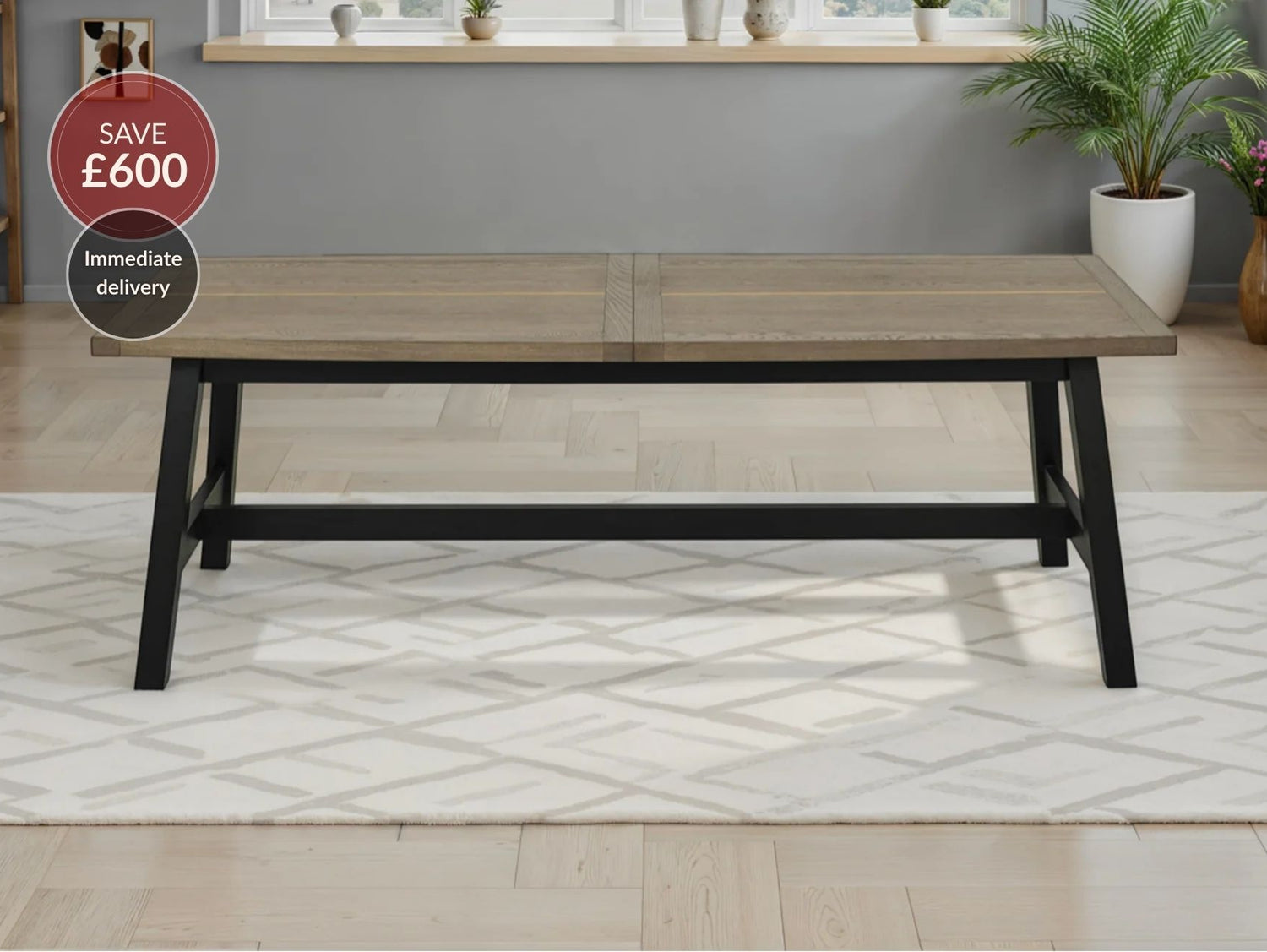 Candice 6-8 Seater Extendable Dining Table