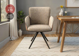 Rosso 360° Auto-Return Swivel Dining Chair