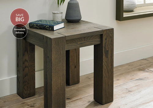 Landon Fumed Oak Lamp Table