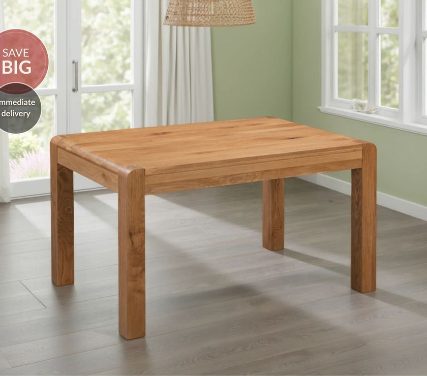 Milan Oak Dining Table 140x90cm