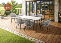 Marra Garden Dining Table and 6 Marra Chairs Set