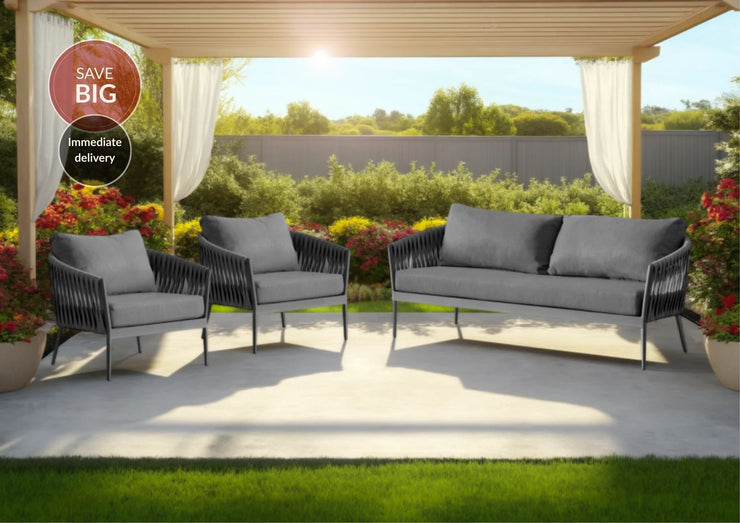Wicker Garden 3 Seater and 2 x Chair Sofa Set