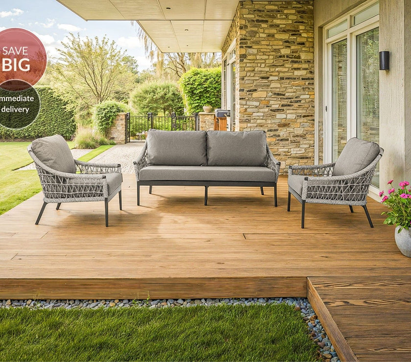 Marra Garden 3 Seater and 2 x Chair Sofa Set
