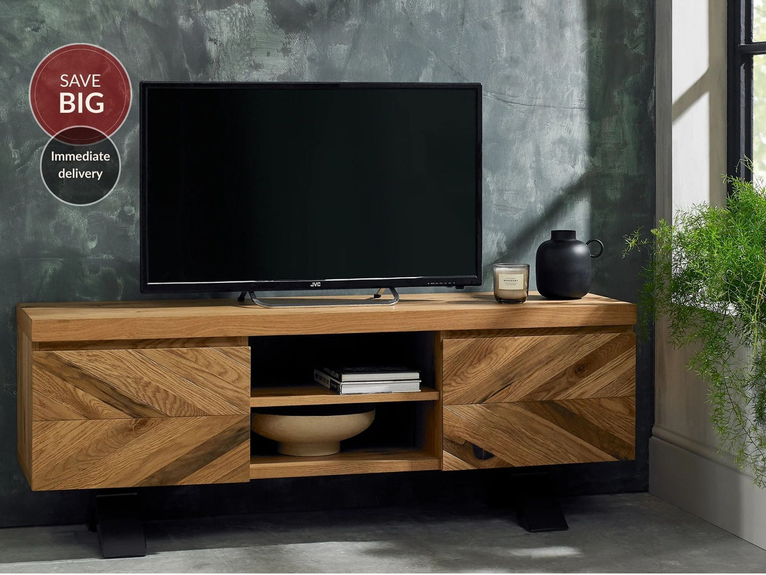 Elliot Rustic Oak Entertainment Unit