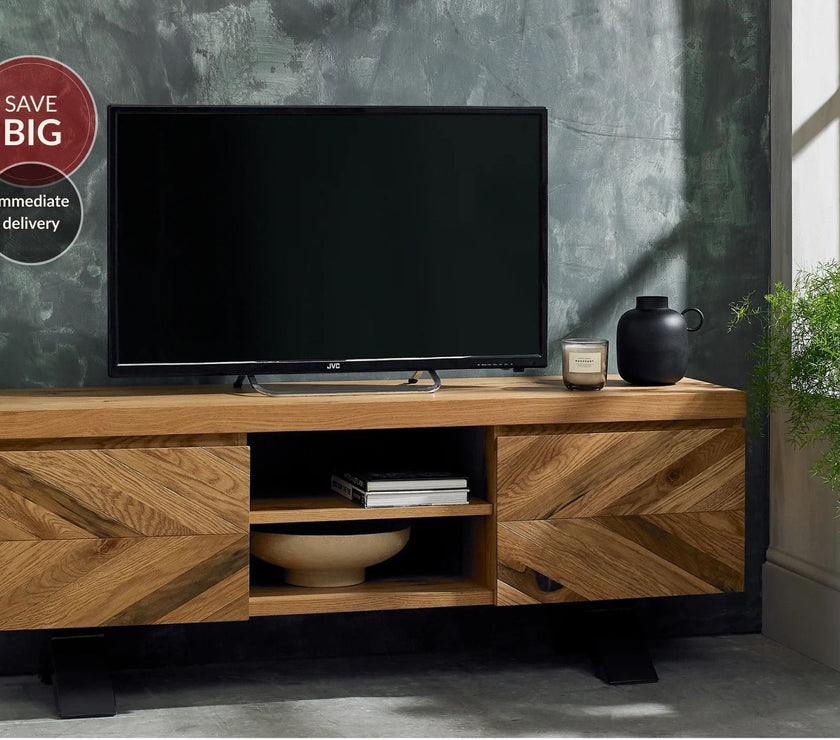 Elliot Rustic Oak Entertainment Unit