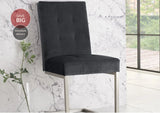Toulouse Cantilever Velvet Dining Chairs