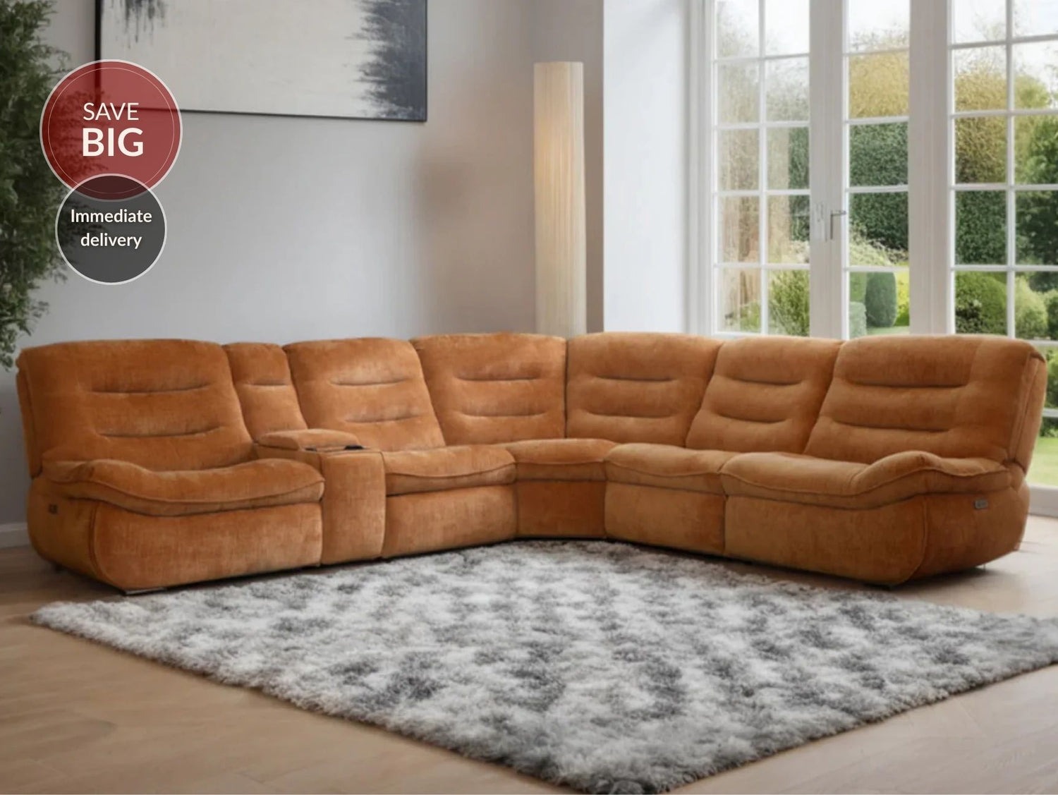 Washington 6 Piece Corner Power Recliner Sofa