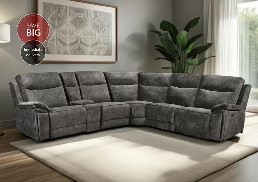 Osaka Modular Corner Recliner Sofa with Console