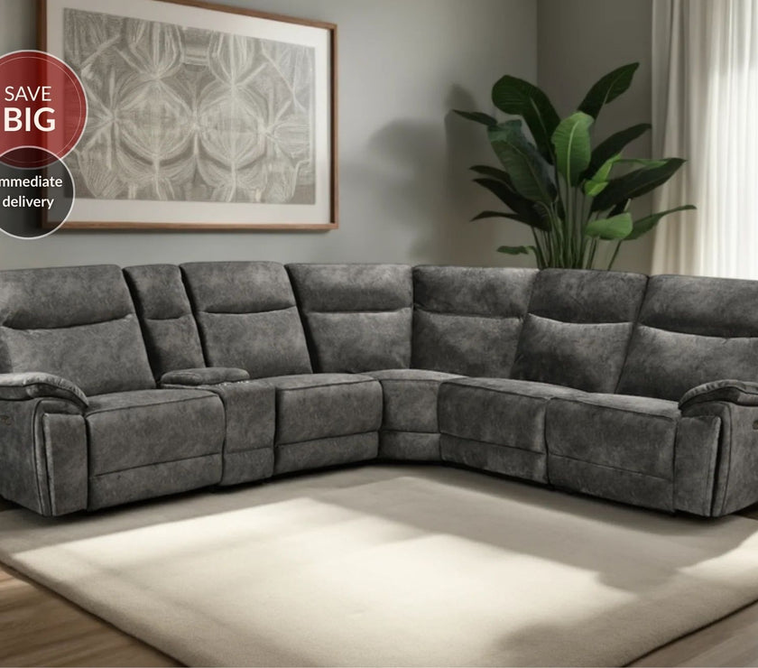 Osaka Modular Corner Recliner Sofa with Console