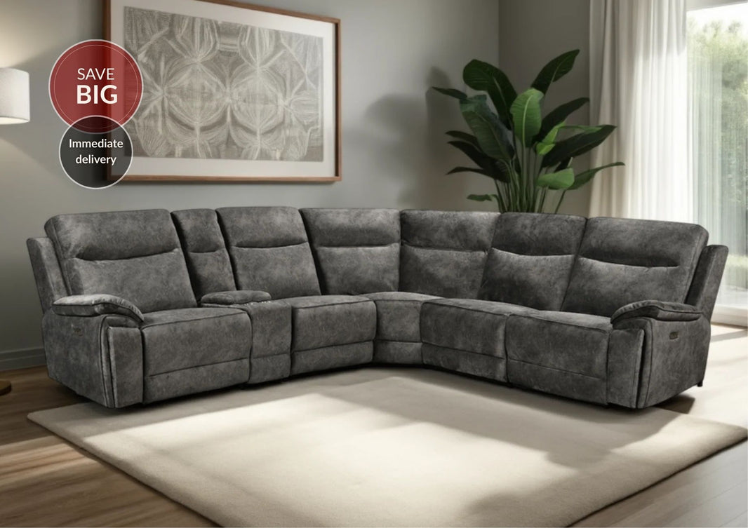 Osaka Modular Corner Recliner Sofa with Console