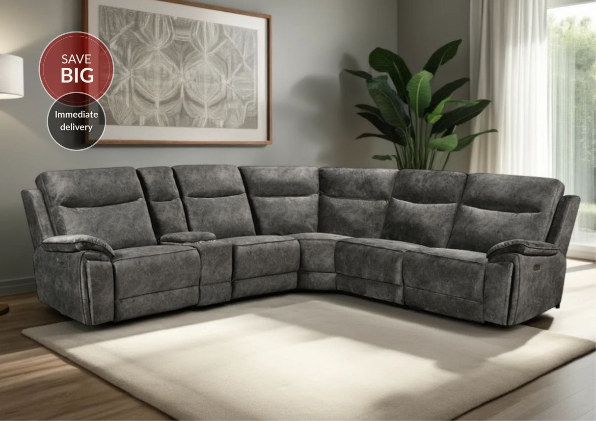 Osaka Modular Corner Recliner Sofa with Console