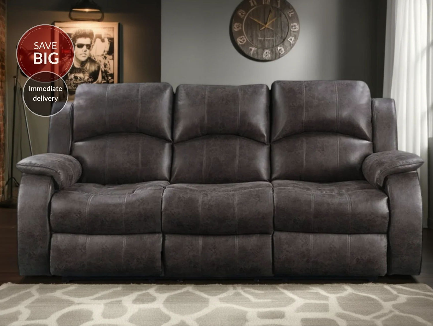 Danube 3 Seater Recliner Sofa