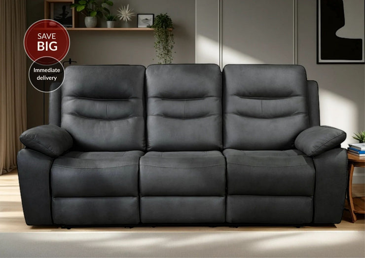 Fuji 3 Seater Recliner Sofa with Power Headrest, USB & USC